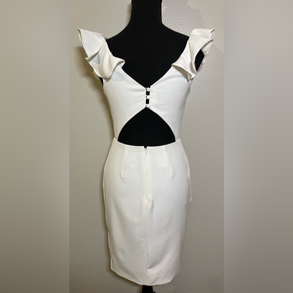 Nwot David’s Bridal Db Studio Ruffle Strap, Keyho… - image 5